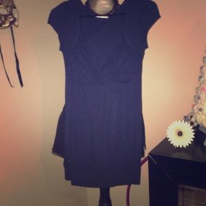 Navy Blue Mini Dress